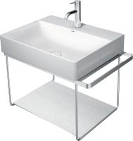 Vorschau: Duravit Dura Square Metallkonsole Wandhängend, zu Waschtisch 235660, chrom