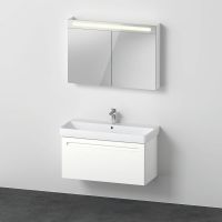 Duravit No.1 Badmöbel-Set 100cm mit Waschtisch, Spiegelschrank, 1 Auszug und Innenschublade N10186018180000