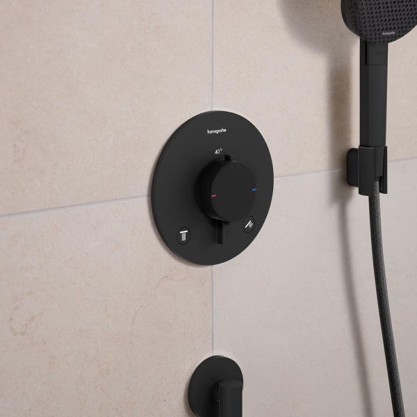 hansgrohe Ecostat Comfort S UP 2 Funktionen Sicherungskombination schwarz matt 33718670