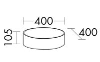 Vorschau: Burgbad Sys30 Mineralguss-Aufsatzwaschtisch, Ø 40cm MWIR040C0001