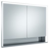Keuco Royal Lumos Spiegelschrank für Wandeinbau, 2 kurze Türen, 100x73,5cm