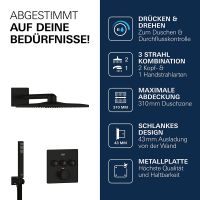 Vorschau: Grohe Precision SmartControl Duschsystem, eckig, schwarz matt 348752430