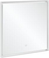 Villeroy&Boch Subway 3.0 LED-Spiegel, mit Sensordimmer, 80x75cm, weiß matt A4638000