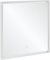 Vorschau: Villeroy&Boch Subway 3.0 LED-Spiegel, mit Sensordimmer, 80x75cm, weiß matt A4638000