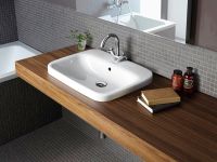 Vorschau: Duravit DuraStyle Einbauwaschtisch 56x45,5cm mit 1 Hahnloch, mit Überlauf, weiß 0374560000