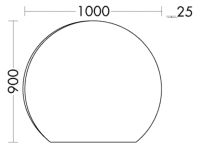 Vorschau: Burgbad Uomo LED-Spiegel 100cm mit Spiegelheizung