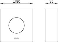 Vorschau: Keuco IXMO Verlängerungs-Rosette eckig für Thermostatarmatur, Unterputz Vorschau: Keuco IXMO Verlängerungs-Rosette eckig für Thermostatarmatur, Unterputz
