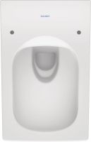 Vorschau: Duravit Viu Wand-WC 57x37cm, eckig, WonderGliss, rimless, Durafix, weiß