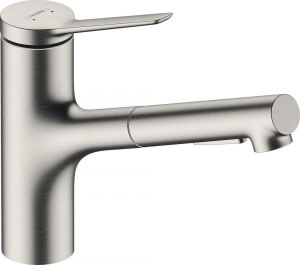 Hansgrohe Zesis M33 Küchenarmatur 150 2jet sBox edelstahl 74803800