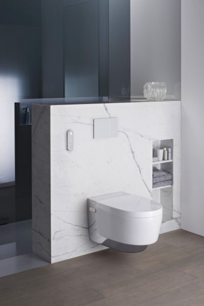 Geberit AquaClean Mera Comfort Wand-Dusch-WC, weiß/chrom
