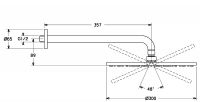 Vorschau: Hansa Hansaviva Kopfbrause, Ø 30cm, chrom