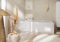 Vorschau: Hansgrohe Tecturis S 3-Loch Wannenrandmischer mit sBox, weiß matt