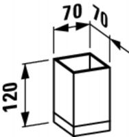 Vorschau: Kartell by Laufen Zahnputzbecher BOXY