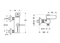 Vorschau: Hansa Hansatempra Brause-Thermostat-Batterie, mit Verbrühschutz, chrom