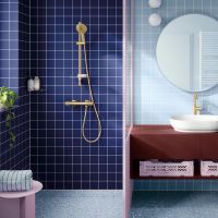 Vorschau: Grohe Rainshower SmartActive Brausestange 60cm, cool sunrise gebürstet
