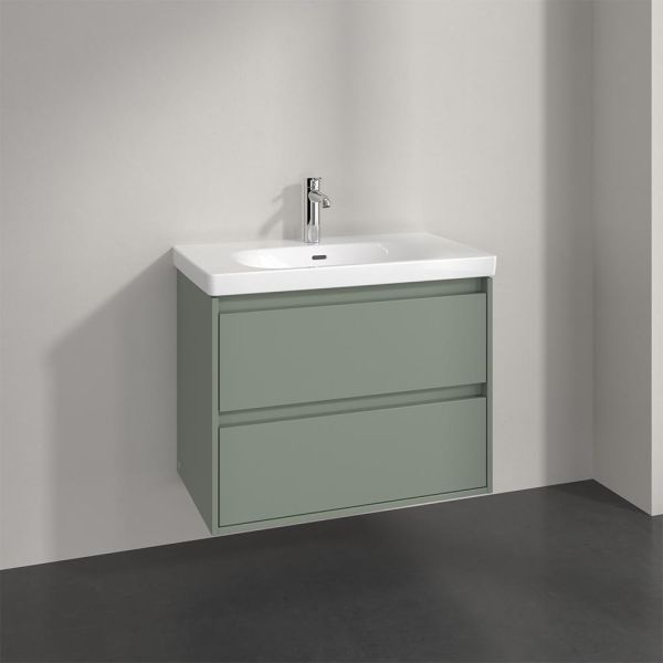 Villeroy&Boch Skyla Waschtischunterschrank 80cm für Becken mittig, soft green C79600AF 