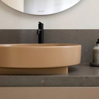 Vorschau: Duravit Balcoon Aufsatzbecken oval 55x45cm, DuraShield, clay terrra matt