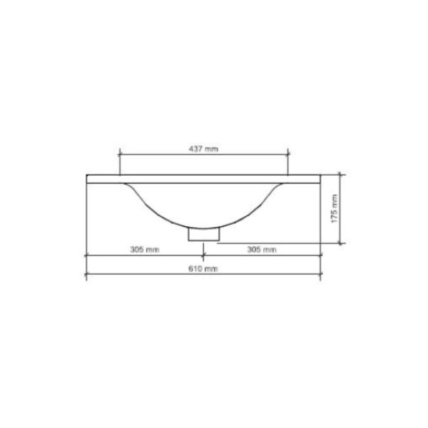 RIHO Porto Wave Waschtisch 60cm