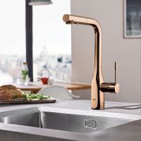 Vorschau: Grohe Essence Einhand-Spültischbatterie Küchenarmatur, herausziehbare Spülbrause, warm sunset 30270DA0