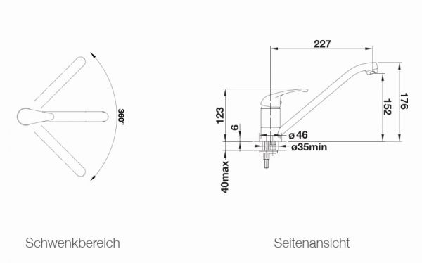 Blanco Daras Küchen-Einhebelmischer, SILGRANIT®-Look