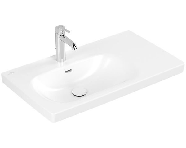 Villeroy&Boch Skyla Waschtisch 80x46cm, Ablagefläche rechts