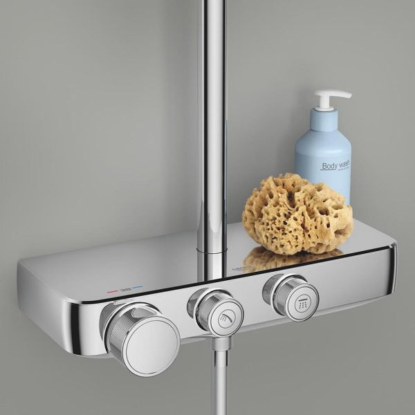 Grohe Vitalio Joy+ SmartControl System 280 Mono Duschsystem mit Thermostat, Aufputz, chrom