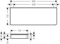 Vorschau: Axor Universal Accessories Ablage 30cm