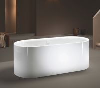 Vorschau: Kaldewei Meisterstück Centro Duo Oval freistehende Badewanne 180x80cm, weiß mit Perl-Effekt Mod.1128