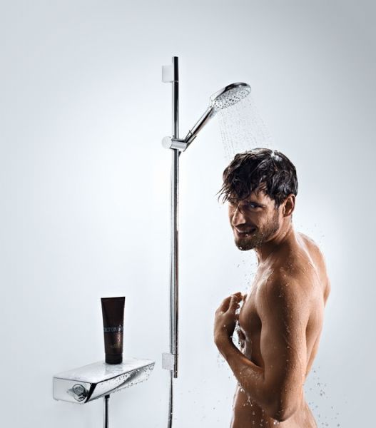 Hansgrohe Raindance Select E 120 3jet Handbrause/ Unica'S Puro Brausestange 0,90m Set