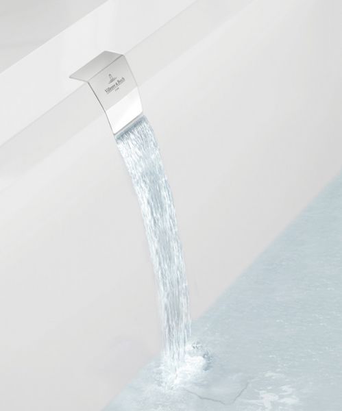 Villeroy&Boch Wasserzulauf integriert in Überlauf für SQUARO EDGE 12 Badewanne