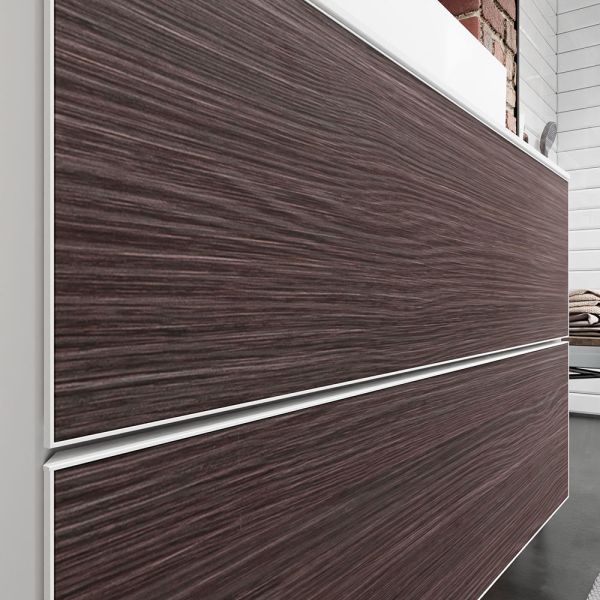 Hansgrohe Xevolos E Unterschrank 137cm für Aufsatzwaschtisch links mit Konsole, 4 Schubkästen