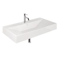 Vorschau: Kludi RESA Waschtisch 101x50cm mit 1 Hahnloch & Überlauf, weiß 59WW10143