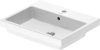 Vorschau: Duravit Vero Air Einbauwaschtisch rechteckig 55x45,5cm, mit 1 Hahnloch, mit Überlauf, weiß 0383550000