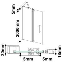 Vorschau: Provex Jolly JN-2 Pendeltür mit Festfeld in Linie