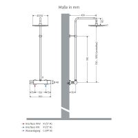 Vorschau: WimTec ECOSAN Regendusche-Set, chrom