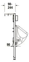 Vorschau: Duravit DuraSystem Installationselement für Urinal, Unterputzdruckspüler