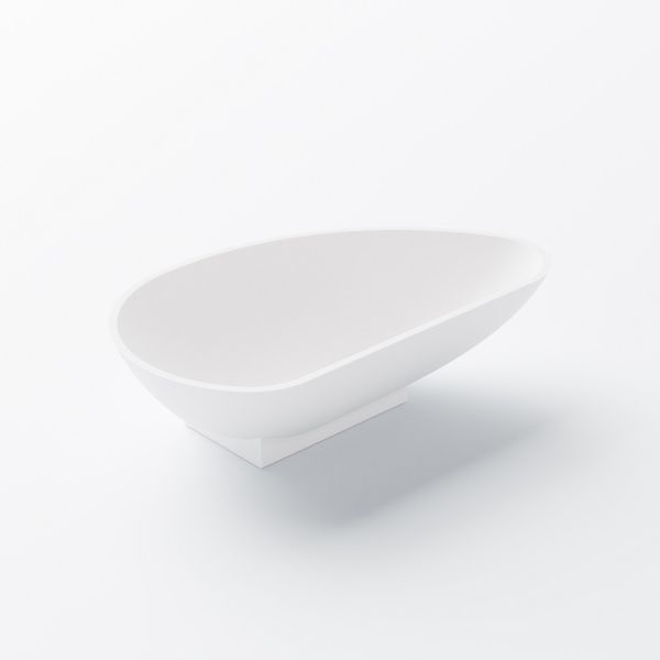 Steinberg Serie 440 Aufsatzschale eirund 60x35cm, weiß matt