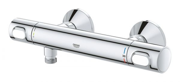 Grohe Precision Flow Thermostatbatterie mit Brausegarnitur 90cm, chrom