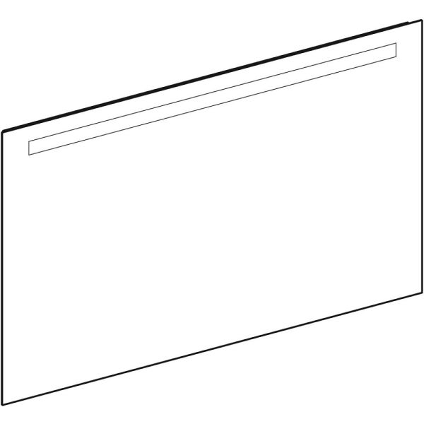 Geberit Option Basic Square Lichtspiegel Beleuchtung oben 120x70cm