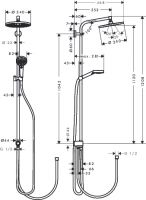 Vorschau: Hansgrohe Crometta S 240 1jet Showerpipe Reno EcoSmart, chrom