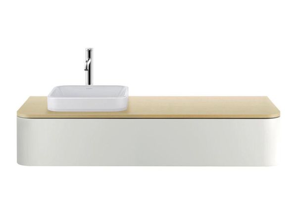 Duravit Happy D.2 Plus Aufsatzbecken 40x40 WonderGliss weiss 23594000001