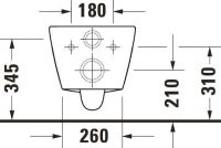 Vorschau: Duravit D-Neo Wand-WC 48x37cm, rimless, weiß