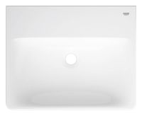 Vorschau: Grohe Euro Keramik Waschtisch 55cm mit Überlauf, ohne Hahnloch, weiß