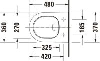 Vorschau: Duravit D-Neo Compact Wand-WC 48x37cm, rimless, Durafix, weiß