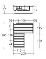 Vorschau: lineabeta FILO Duschablage eckig, chrom