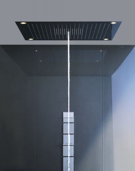 Axor ShowerCollection ShowerHeaven 970x970mm 3jet Kopfbrause mit Beleuchtung, edelstahl