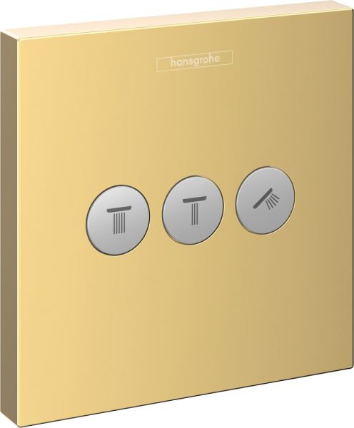 Hansgrohe ShowerSelect Ventil UP 3 Verbraucher, polished gold optic 15764990