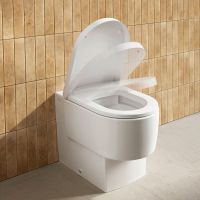 Vorschau: Duravit Balcoon Stand-WC, Abgang waagerecht, rimless, weiß