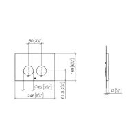 Vorschau: Dornbracht Betätigungsplatte für Geberit Sigma WC-UP-Spülkasten rund