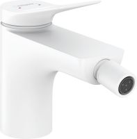 Hansgrohe Vivenis Einhebel-Bidetmischer mit Zugstangen-Ablaufgarnitur, weiß matt 75200700